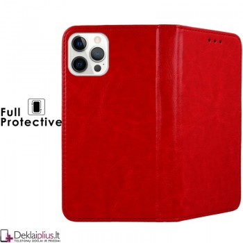 Telone grynos odos dėklas - raudonas (telefonui Apple Iphone 13 Pro)
